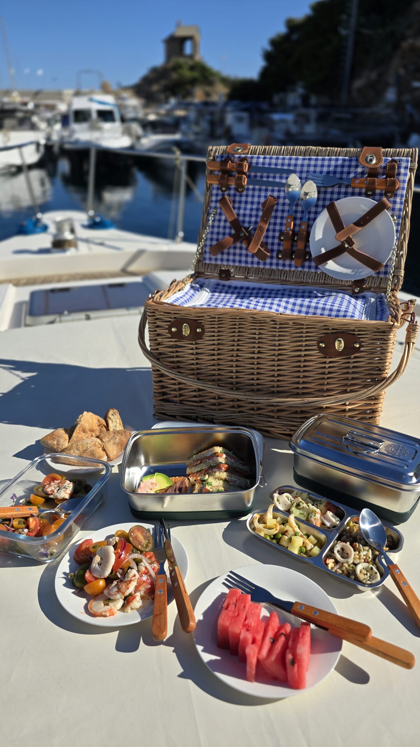 Panier pique-nique Capocaccia pour le bateau